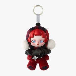 Skullpanda Winter Symphony Rock On Plush Pop Mart Keychain Brand New in Box